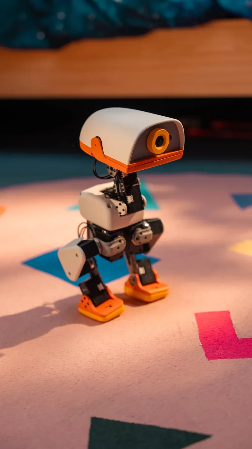 Microduck in a playroom